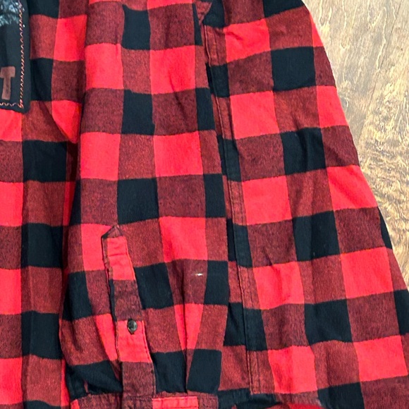 NWT Upcycled  Miranda Lambert Graphic Flannel Size XXL - Picture 11 of 12
